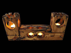 Soporte de luz en T de cristal artístico con diseño intrincado para el estilo del hogar, ocasiones especiales, bodas, fiestas y eventos - Product Image 5