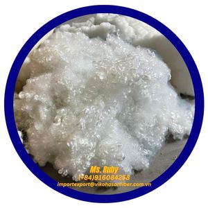 100% Recycled 4D HCS Polyester <b>Staple</b> Fibers 100% Hollow Conjugated Synthetic VIKOHASAN Fiber Siliconized Filling Concrete - Product Image 3
