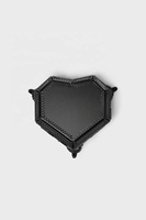 Boîte à bijoux moderne en forme de cœur en verre transparent pour le rangement et la décoration d'Halloween