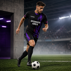 เสื้อฟุตบอลโลโก้สั่งทำ ผ้าโพลีเอสเตอร์ตาข่าย 100% แขนสั้น ระบายอากาศ ซับเหงื่อ ไซส์ใหญ่ ยูนิเซ็กส์ ผู้ใหญ่ รับผลิตแบบ OEM - Product Image 6