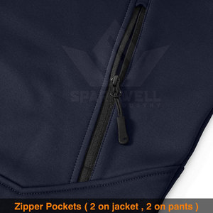 Conjunto Deportivo para Hombre con Sudadera con Cremallera y Pantalones, Ajuste Elástico y Cómodo para Gimnasio, Correr, Ciclismo y Deportes al Aire Libre - Product Image 6