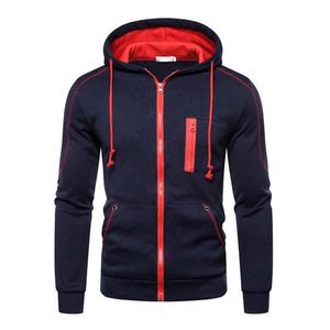 Custom Made Designs Zipper up <b>Hoodies</b> Full Breathable <b>Zip</b> <b>Pocket</b> Men Hoodie Wholesale Prices - Product Image 3
