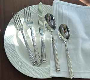 Couverts de réception de mariage, vaisselle dorée pour fête, décoration de table de Noël, couverts de Thanksgiving, décor de table en acier inoxydable - Product Image 1