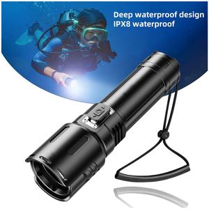 Lampe de plongée sous-marine CITICITY haute luminosité 1400 lumens, batterie 5000 mAh, portée 300 m et profondeur 200 m, source de lumière LED - Product Image 6
