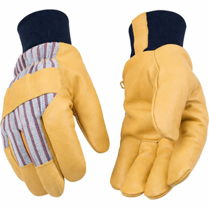 Gants isolés en cuir pour travaux extérieurs, conception antidérapante durable, fabrication OEM pour les acheteurs du secteur de la construction et du travail - Product Image 1