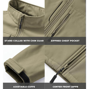 Veste d'extérieur pour homme de haute qualité, logo personnalisé, design unique, streetwear haut de gamme, coupe-vent softshell pour homme - Product Image 4