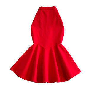 Falda vaquera elástica 3D OEM 2026 de nueva llegada para mujer, cintura natural, efecto adelgazante, estilo cruzado, a media pantorrilla, informal de verano para uso diario - Product Image 1