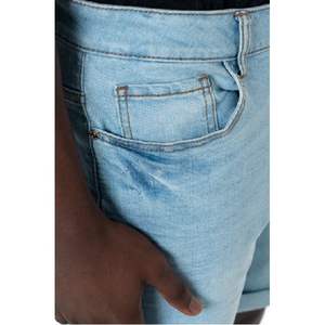 Shorts en jean tendance pour homme, respirants, séchage rapide, imperméables, cinq-quarts, avec bouton unique - Product Image 3