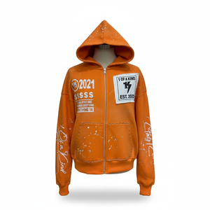 เสื้อฮู้ดดี้โอเวอร์ไซส์ผู้ชายคุณภาพสูง OEM PUFFIN SPORTS ลายพิมพ์สตรีทแวร์ โลโก้ด้านหน้า มีกระเป๋า ทรงปกติ เหมาะสำหรับใส่ในฤดูใบไม้ร่วง - Product Image 1