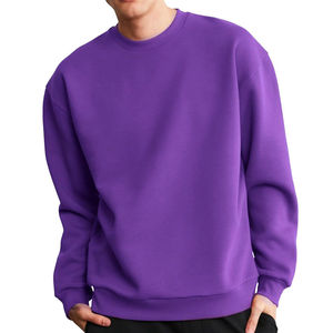 Sudadera Elite Unisex de Cuello Redondo Oversize, Tejido Grueso 100% Algodón, Transpirable, Lisa, Corte Regular, Estilo Casual Urbano - Product Image 4