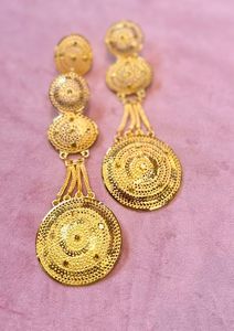 Boucles d'oreilles pendantes en argent filigrané, style bohème vintage, avec motif floral, pompon et pierre de zircon, pour femme, mariage, fête A-55060 - Product Image 5