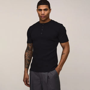 Camiseta Vintage para Hombre, Estilo Urbano, 100% Algodón, Cuello Redondo, Hombros Caídos, Manga Corta, Corte Ajustado, Ecológica, Transpirable - Product Image 1