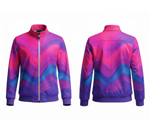Veste à fermeture éclair intégrale personnalisée par sublimation pour le sport et les loisirs, chaude, respirante et à séchage rapide |   Tailles Hommes Femmes Jeunes - Product Image 3