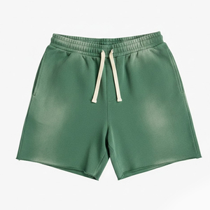 Pantalones Cortos Deportivos Casuales para Hombre, con Cintura Elástica, Cordón Ajustable, Ligeros, Transpirables, para Playa, con Efecto Desgastado por el Sol - Product Image 1
