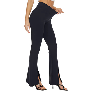 Pantalones acampanados de tela transpirable para mujer, ideales para la temporada de verano y para el confort en climas cálidos, para adultos. - Product Image 3