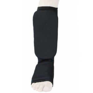 Protector de Espinilla de Boxeo Unisex Rojo y Blanco, Cuero PU Ecológico, Cintura Alta, Resistente al Desgaste, para Entrenamiento de Artes Marciales, 1 cm - Product Image 1