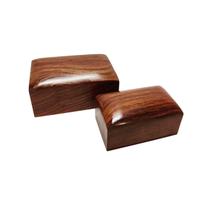 Urne funéraire artisanale de haute qualité en bois de manguier massif pour cendres humaines adultes, urnes commémoratives traditionnelles sculptées à la main - Product Image 5
