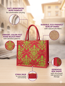 Bolsas de Yute Ecológicas al por Mayor, Bolsas de Compras Reutilizables con Logotipo Personalizado, Bolsas de Yute Impresas con Logotipo Promocional - Product Image 4