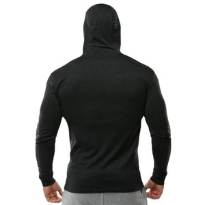 <b>Men's</b> Fitted Hooded Long Sleeve Solid Color <b>Pullover</b> Top Red All Seasons Apparel - Product Image 4