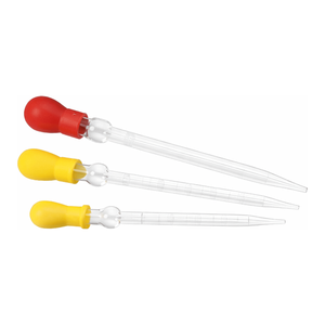 Pipeta de vidrio graduada con bulbo de goma para laboratorios químicos y biológicos - Product Image 1