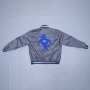 Chaqueta Bomber Satinada Brillante de Primera Calidad, Chaqueta Varsity con Logotipo Personalizado del Equipo, Cierre a Presión, Chaqueta de Béisbol para Hombre, Ropa Urbana - Product Image 3