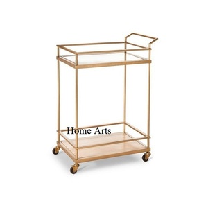 Standard Design Iron Hotel Ware Food Serving <b>Trolley</b> Greatest Quality Customized Size Food Serving <b>Trolley</b> With Wheels - Product Image 5