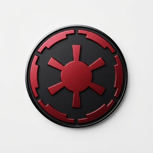 Parche Termoadhesivo con Emblema Elegante de Star Wars, Diseño Circular Rojo y Negro en Fieltro No Tejido, para Regalos, Parche de PVC Personalizado Premium - Product Image 3