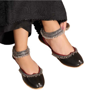 Best Selling Wholesale Customizable High Quality Anti-Slippery Printed Faux Leather All Seasons Fashion Design Low MOQ <b>Khussa</b> - Product Image 1