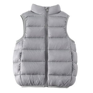 Gilet matelassé sans manches en nylon pour femme, chaud, avec fermeture éclair, rembourré en coton, grandes tailles, coupe personnalisée, OEM - Product Image 5