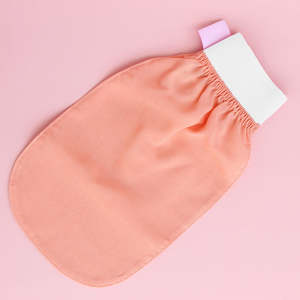 Custom Logo Nature Raw Bath <b>Face</b> Silk <b>Mitt</b> Turkish Cocoon Silk Scrub Glove 100% Silk Exfoliating Bath Gloves - Product Image 4