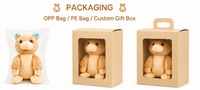 Peluche Kangourou en Velboa, Animal en Peluche Doux, Coussin Réconfortant pour Bébé, Fauna Australien Mignon, Lavable, Cadeau Personnalisé OEM