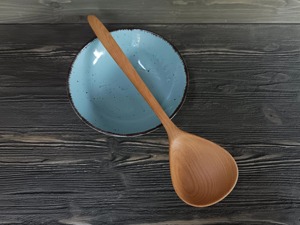 Cuillère de cuisine en bois rustique de conception coréenne REHMAN CRAFT, bol profond, fabriqué à la main, écologique, capacité de 10 ml, utilisation en camping, ustensiles de cuisine - Product Image 4