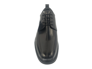 Zapatos Oxford de Vestir para Hombre, de Cuero Genuino Negro, con Cordones, Punta Redonda, Color Sólido, para Oficina y Carrera Profesional, Aptos para Todas las Temporadas - Product Image 4