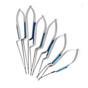 Micro-ciseaux en acier inoxydable réutilisables autoclavables, type baïonnette, microscopiques Yasargil, instrument chirurgical de précision - Product Image 3