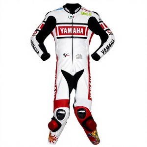 Traje de Carreras MotoCP Ramaha 1 Pieza de Cuero Vacuno/Canguro para Moto/Traje de Pista/Conducción con Armadura Nivel 2 para Motociclistas - Product Image 1