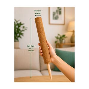 Estaca de fibra de coco de alta calidad para una fijación conveniente de plantas trepadoras y raíces aéreas, y para un práctico soporte de plantas en macetas de interior. - Product Image 1