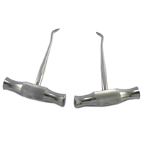 DENTRIC IMPLANTS DI-101D1 手动横杆冬季根牙拔除器套装 2 件 银色 CE 牙科手术器械