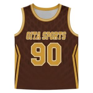 Men Brown Gold Sublimation Lacrosse Uniform <b>Set</b> Polyester Lightweight Athletic Jersey Shorts Team Sports Wear Training Match - Product Image 3