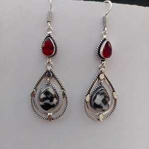 Pendentif en argent sterling 925 plaqué or 18 carats avec garnet jaspe buffle serti clos, fait main, cadeau pour femme, anniversaire - Product Image 4