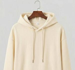 Sudadera con Capucha de Felpa Francesa de Lujo, Corte Holgado, Lisa - Product Image 3