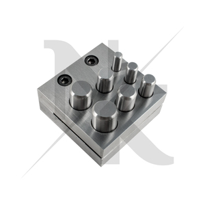 7 Hole Disc Cutter <b>Set</b> Jewelry Making Tools Sheet Metal Circular <b>Punch</b> Die Block Goldsmiths Metal Forming Stainless Steel - Product Image 2