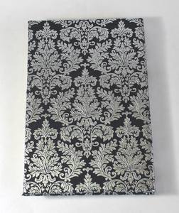Handmade Recycled Black Color Embossed Silver Foil Print Hard Cover Custom Personalized <b>A5</b> <b>Diary</b> Notebook Gift - Product Image 4