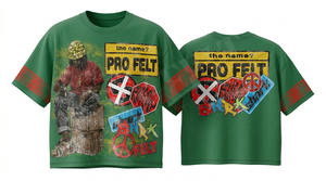 T-shirts Oversize Décontractés d'Été pour Hommes en Coton Épais Respirant 100% Coton Style Hip Hop à Manches Courtes, Tissu 300g, Service OEM ODM - Product Image 4