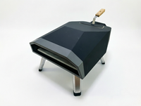 Four à granulés de bois portable de 12 pouces avec fonction de cuisson pour barbecue, steak et pizza