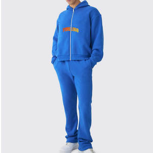 Ensemble de vêtements de course à pied décontractés pour hommes personnalisés OEM Winter Me'sn Survêtement Joggers Gym Wear Plus Size 2 Piece Suit - Product Image 3