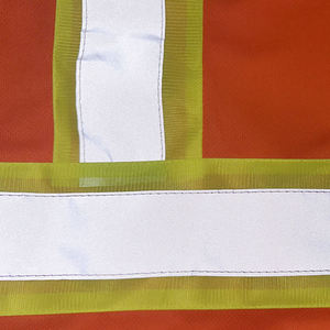 Chaleco de Seguridad Reflectante de Alta Visibilidad HAMID HAROON PRO WEAR, Malla Fluorescente de Poliéster, Unisex, Ropa de Trabajo con Impresión por Sublimación - Product Image 6