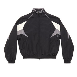 Mens Color Block Windbreaker <b>Tracksuit</b> Set Lightweight Waterproof Sportswear Full Zip Track Jacket and Loose Fit Pants - Product Image 3