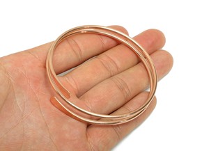 กำไลข้อมือทองแดงตกแต่ง งานแฮนด์เมด สไตล์ชนเผ่า เครื่องประดับแฟชั่น - Product Image 4