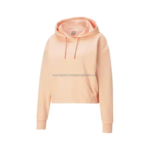 Hoodie pullover crop wanita, kaus keringat, hoodie latihan olahraga luar ruangan, hoodie desain terbaik, hoodie olahraga wanita