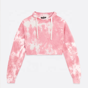 Sweat-shirt en molleton respirant de style moderne et élégant pour femme, parfait pour les sorties quotidiennes, avec motif tie-dye. - Product Image 3